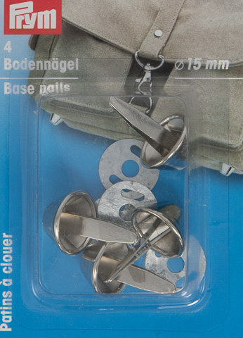 Prym Bodennaegel für Taschen, 15 mm silber 