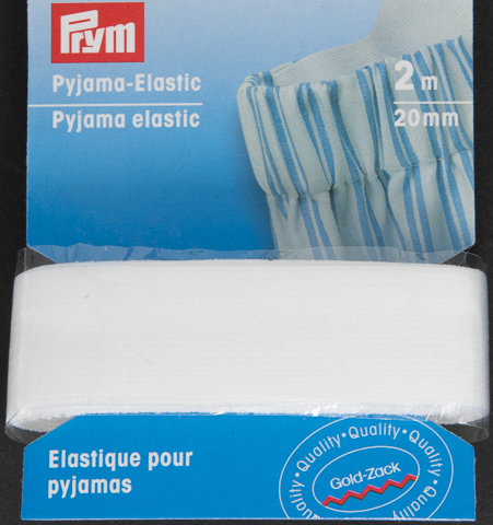 Prym Pyjama-Elastic 20 mm, 2 m weiss 