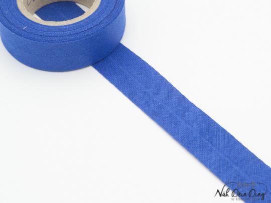 Baumwoll-Schrägband gefalzt 40/20 blau 