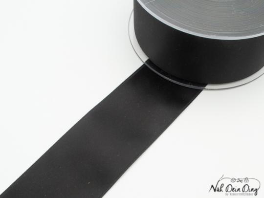 Satinband,  40 mm, schwarz 