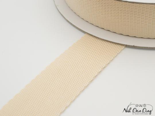 Gurtband, beige, 30 mm 