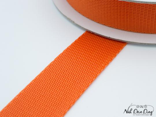 Gurtband, orange, 30 mm 