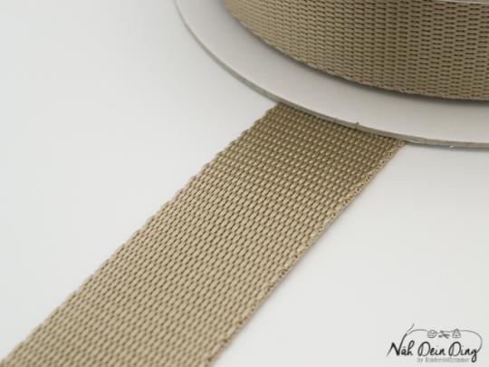 Gurtband, hellbraun, 30 mm 
