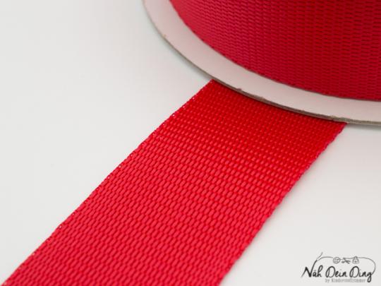 Gurtband, 40mm, rot 