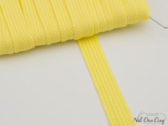 Flechttresse, gelb mit Glitzer, 16 mm 