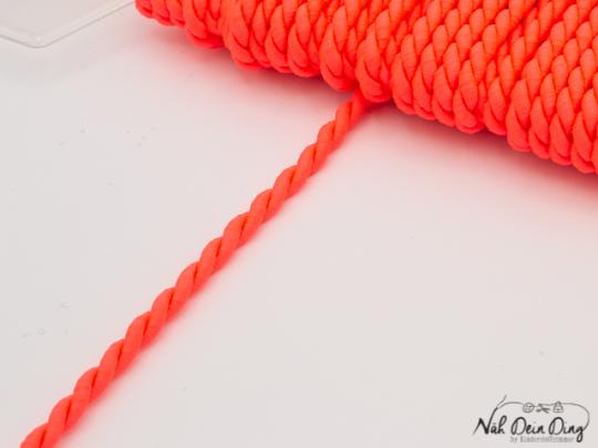 Kordel gedreht, neonorange, 4 mm 