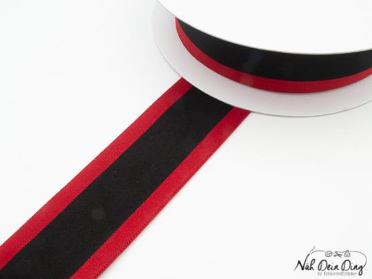 Elastic-Bund 50 mm rot/schwarz 