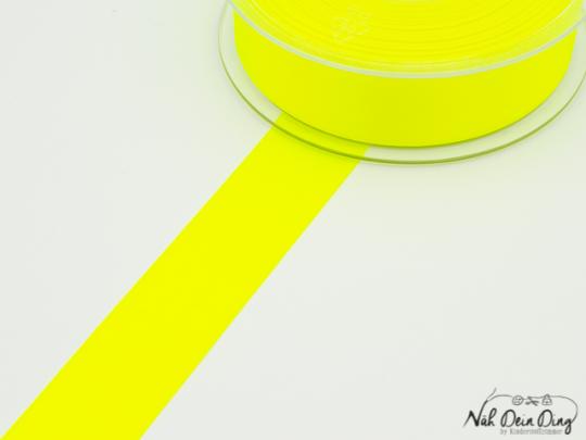Satinband, 25 mm, neon gelb 