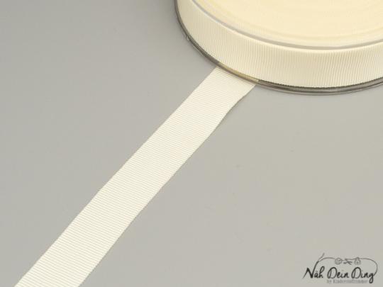 Ripsband, 16 mm, beige 