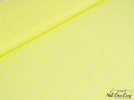 Voile Neon Dots, gelb 