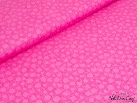 Baumwollstoff Punkte, pink 