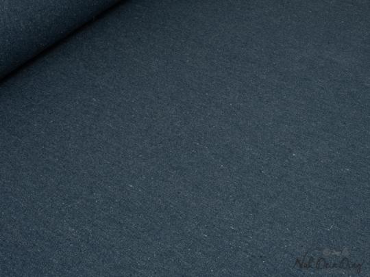Dekostoff meliert, grob gewebt, jeansblau 