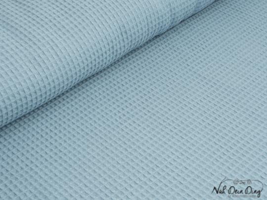 Waffelpique, hellblau 