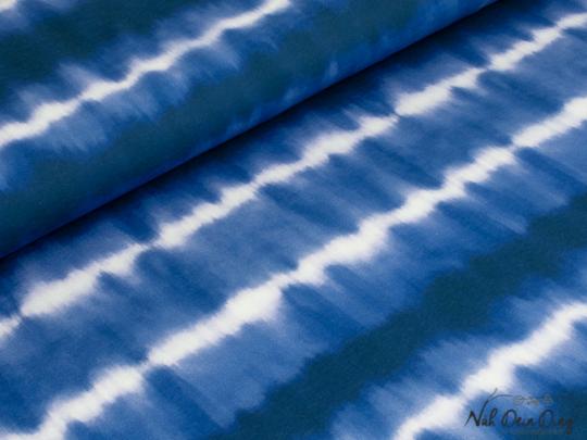 Sweat Batik, blau 