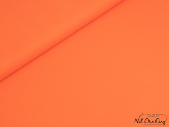 Baumwollstoff uni neon orange 
