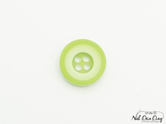 Knopf, 9 mm, 4-Loch, grün 