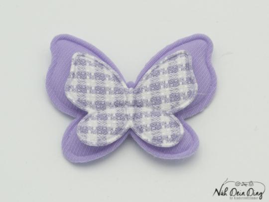 3D-Applikation Schmetterling, lila 