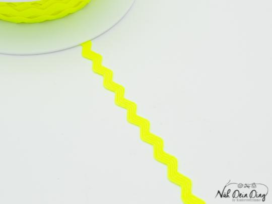 Zackenlitze, 5 mm, neon gelb 