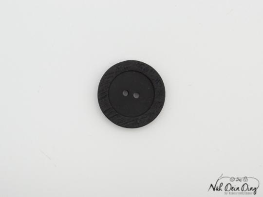 Knopf, 2-Loch, 20 mm, schwarz 