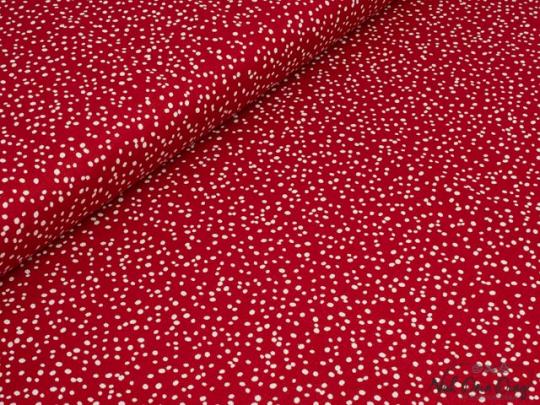 Canvas, Flöckchen, rot 