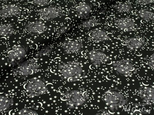 Baumwollstoff starry night, glow 
