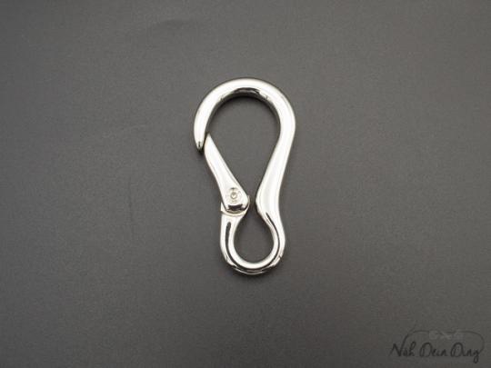 Karabinerhaken, 10 mm, silber 