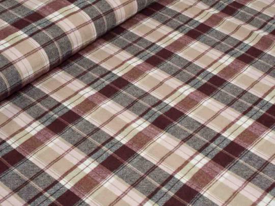 Flanell, Karo rot/rosa 