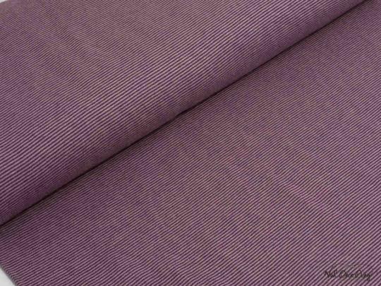 Bündchen fein geringelt dark berry/rose 