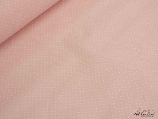 Baumwolle beschichtet, Pünktchen rosa 
