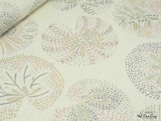 Baumwolle beschichtet Seerosenblätter 