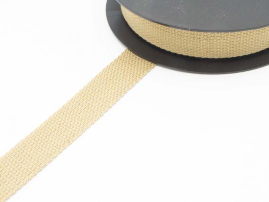 25 mm Gurtband beige 