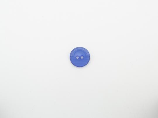 Knopf, 15 mm, 2Loch, stripe, blau 