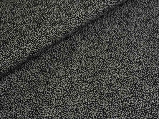 Baumwollstoff mini Blätter 