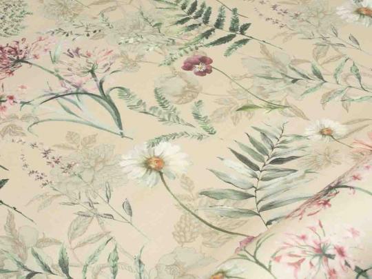 Baumwolle beschichtet, Blumen 