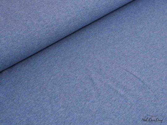 Jersey meliert jeansblau 