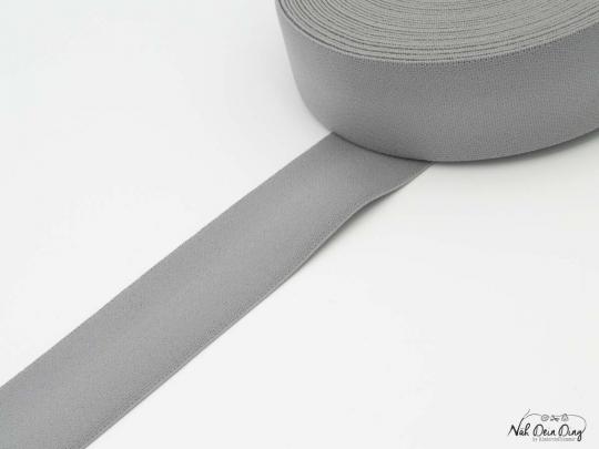Elastic-Bund, weich, 40 mm, grau 