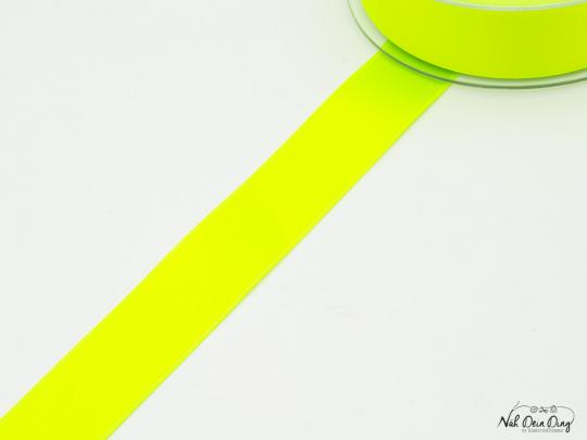 Satinband, 25 mm, neon grün 