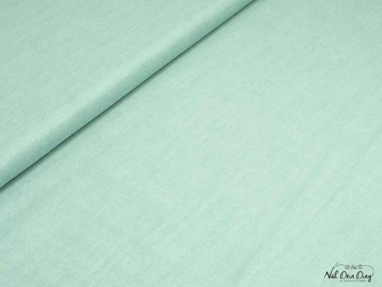 Baumwollstoff linen texture, mint 